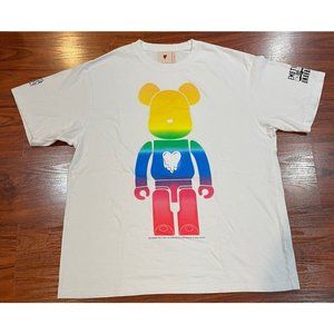 MEDICOM TOY WHITE SHIRT SIZE LARGE